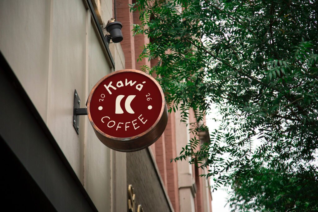 kawa logo mockup